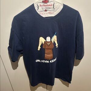 OB/Gyn Kenobi Navy Graphic T-Shirt